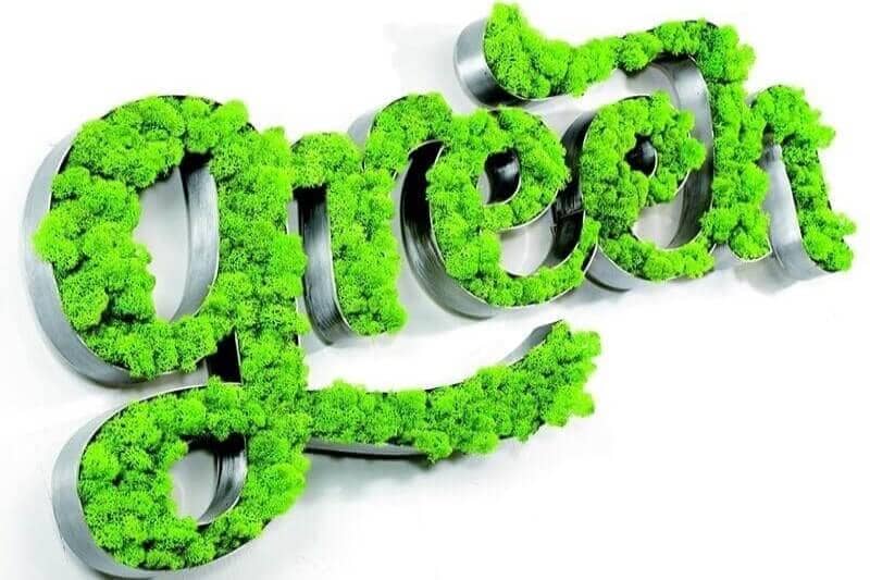 Логотип из мха